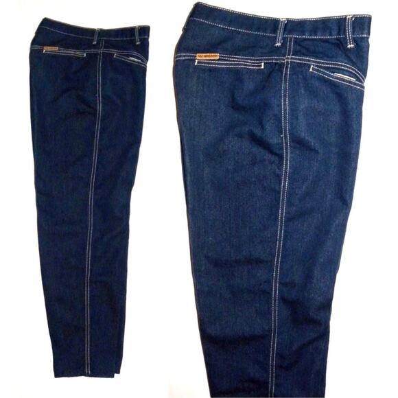 VTG 70s Gitano High Waist Tapered Cigarette Jeans | W 28" - Picture 4 of 8